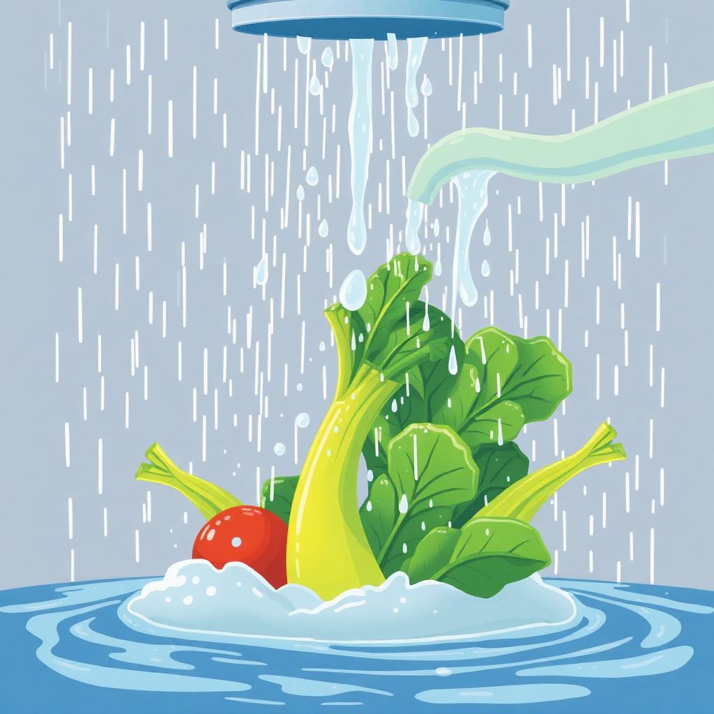 The Science of Washing Leafy Greens in the Rainy Season